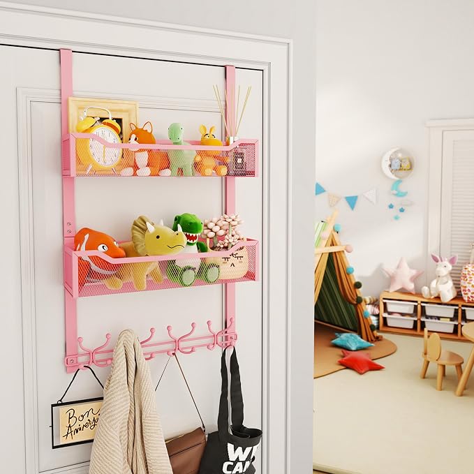 SWTYMIKI Over The Door Hooks Organizer - Image 5