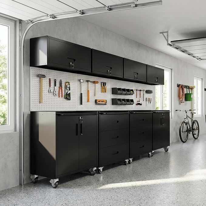 Garage Cabinet System | Heavy Duty Steel All-in-One Modular Garage Cabinet Set - Image 7