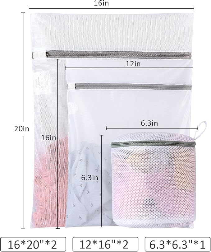 GOGOODA Mesh Laundry Bags for Delicates Durable Protective Wash Bags | Travel - Image 5