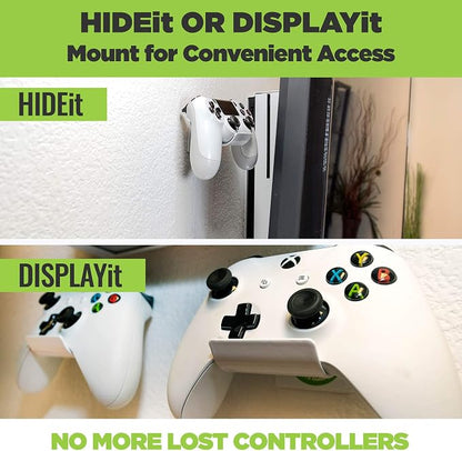 HIDEit Mounts (2-Pack White Uni-C Controller Wall Mount - Image 3
