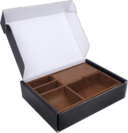 Zcaukya Men's Valet Tray, Jewelry Box Nightstand Organizer - Image 7