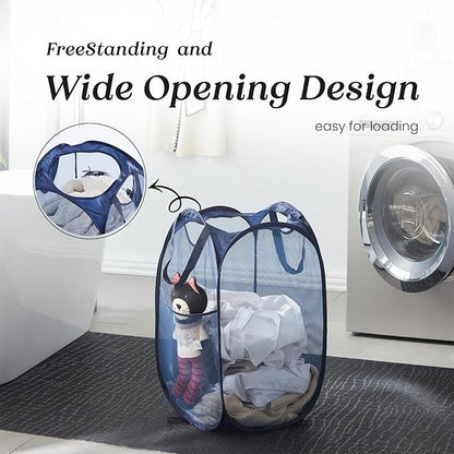 Collapsible Pop Up Laundry Basket, Hamper - Image 4