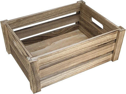 ARTAWEIN Rustic Vintage Finished Wooden Crate by ARTAWEIN
