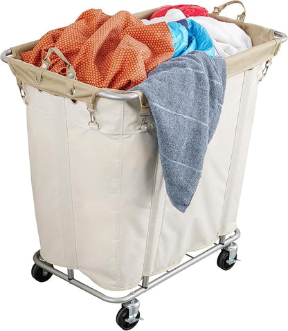 PLKOW Laundry Cart with Wheels 320L Large Rolling Laundry Cart by PLKOW