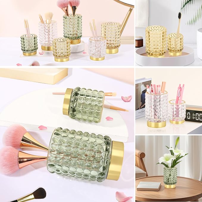 DASITON Makeup Brush Holder Organizer, Crystal Cosmetic Make Up Brush Holder - Image 5