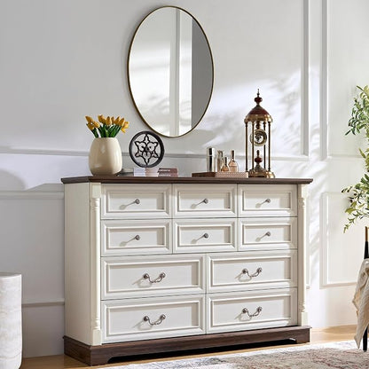 Farmhouse 10 Drawer Dresser - Image 4