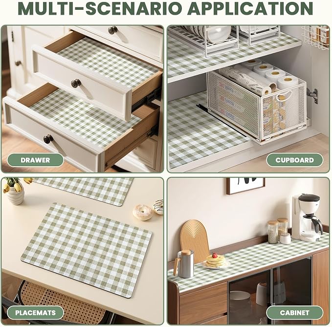 Drawer Liner and Shelf Liner for Kitchen Cabinet Liner Non-Adhesive Non-Slip - Image 7