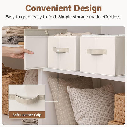 StorageWorks Storage Baskets for Shelves, Foldable Fabric Closet Storage Bins - Image 5