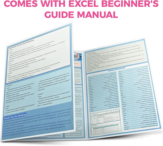 iCasso Pink Excel Cheat Sheet Desk Mat - Image 6