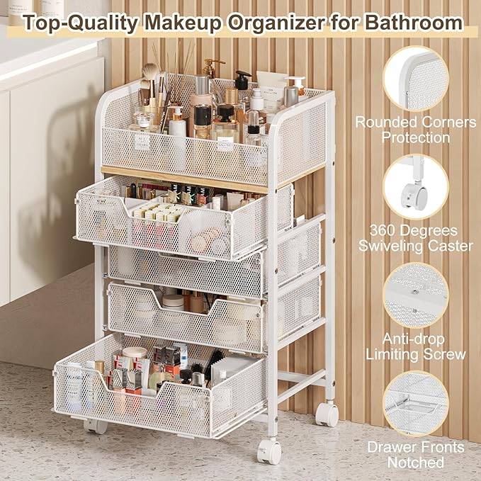 Hongtamoya Makeup Cart Organizer - Image 4