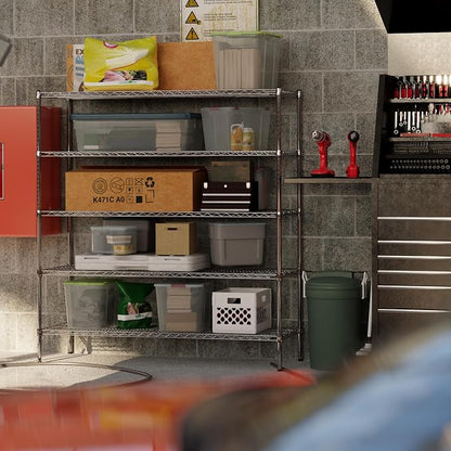 21" Deep x 60" Wide x 64" Height Wire Shelving Kit | 5-Tier | NSF Commercial - Image 8