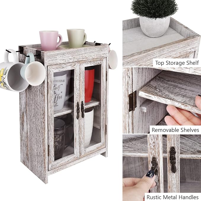 Ikee Design Wooden Countertop Storage Cabinet. Customizable Organizer - Image 6