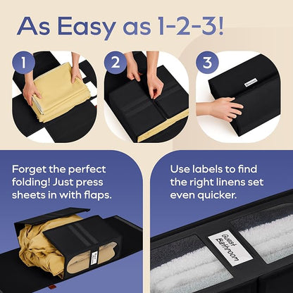 8x Bed Sheet Organizer Storage Boxes - Image 6