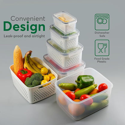5 Set Fruit Storage Containers for Fridge - Image 5