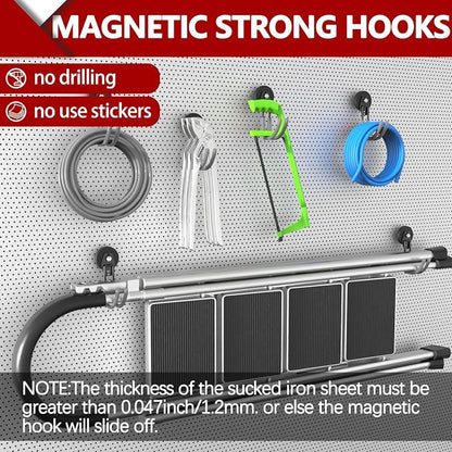 3-H Heavy Duty Magnet Garage Hooks 2 Pack, J Shape Strong Magnetic Hooks - Image 5