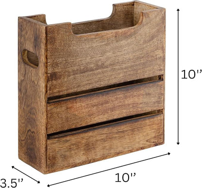 Mie Creations Wooden Magazine Holder Rack - Image 6