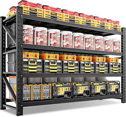 79" Wide Metal Garage Shelves, 7000LBS Storage Shelving Heavy Duty, Standing by LISSIMO