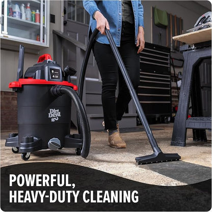 Dirt Devil 8 Gallon Corded Wet Dry Shop Vacuum, Heavy Duty Vacuum - Image 2
