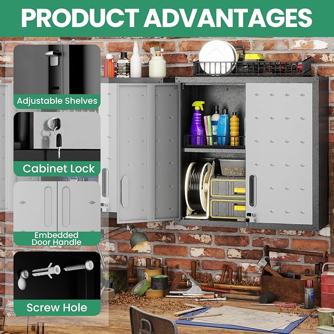 Garage Cabinet System | Heavy Duty Steel All-in-One Modular Garage Cabinet Set - Image 4