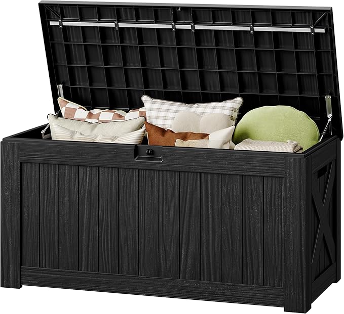 130 Gallon Deck Box Outdoor Indoor Waterproof Storage Box by Acurax