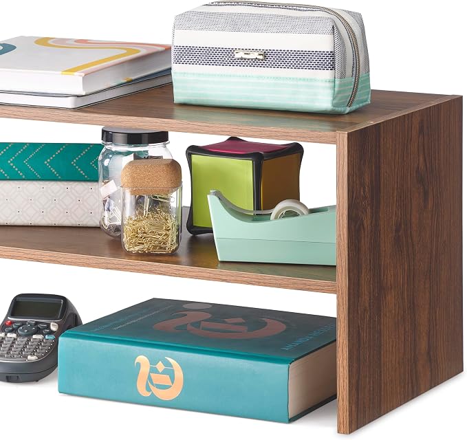 Whitmor Wood Stackable 2-Shelf Shoe Rack, 31 inches，2 Pack - Image 5
