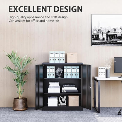 SISESOL Metal Storage Cabinet Locked Steel Cabinet - Image 7