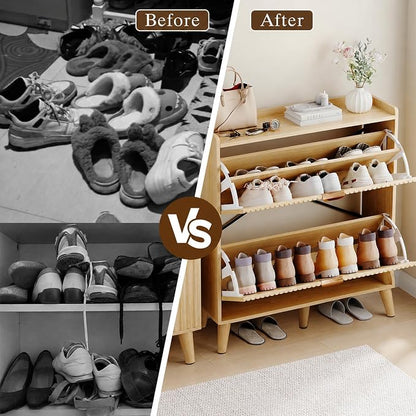 Pipleo Fluted Shoe Cabinet - Image 8