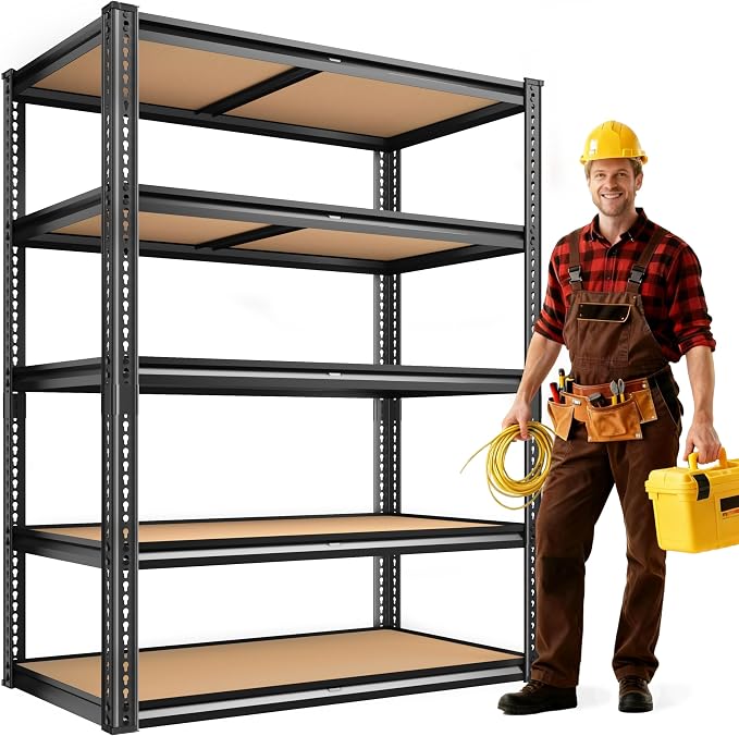 2050LBS Storage Shelves Heavy Duty 5 Tier Garage Storage Shelving, Adjustable by Unknown