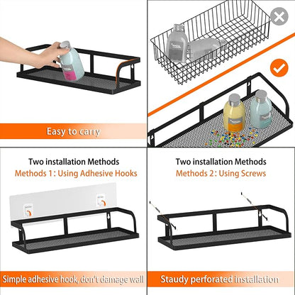PUSDON Metal Wall Hanging Basket 2 Packs DIY Suitable - Image 5