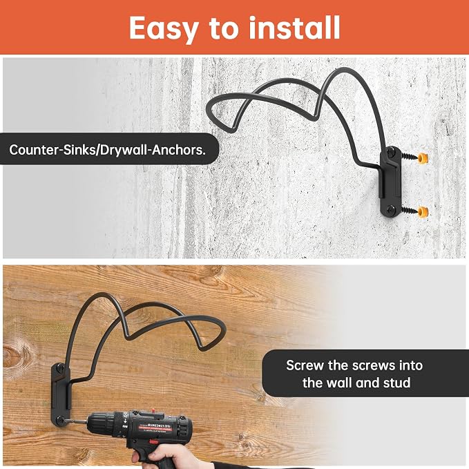 2 PCS Wall Mounted Helmet Rack Roma Helmet Holder Hook Multifunctionnal Metal - Image 4