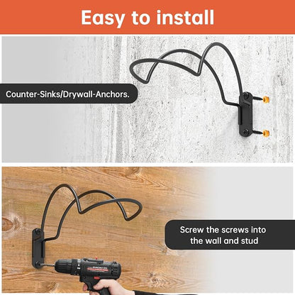 2 PCS Wall Mounted Helmet Rack Roma Helmet Holder Hook Multifunctionnal Metal - Image 4