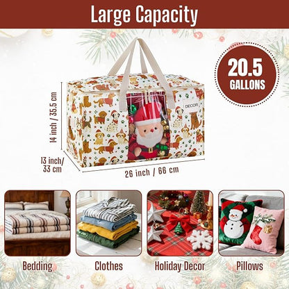 VENO 4 Pack Moving Bags, Large Christmas Storage Bins - Image 4