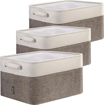 BALEINE 3 Pack Fabric Storage Bins by BALEINE
