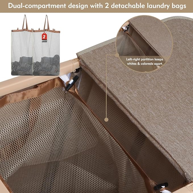 DOKEHOM 160L Extra Large Laundry Hamper - Image 4