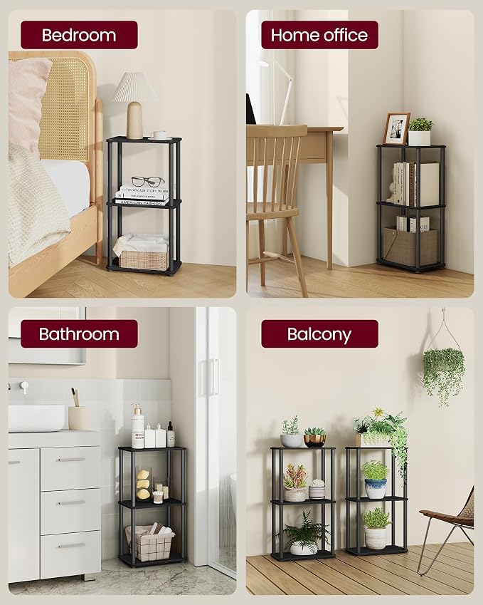 VASAGLE Superfast Toolless Assembly, 3-Tier Shelf - Image 5