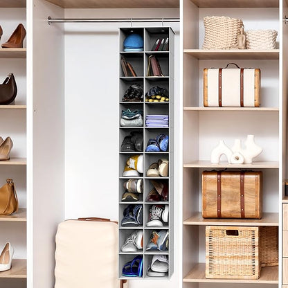 Simple Houseware 20 Section Shelves Hanging Shoes Organizer Holder - Image 2