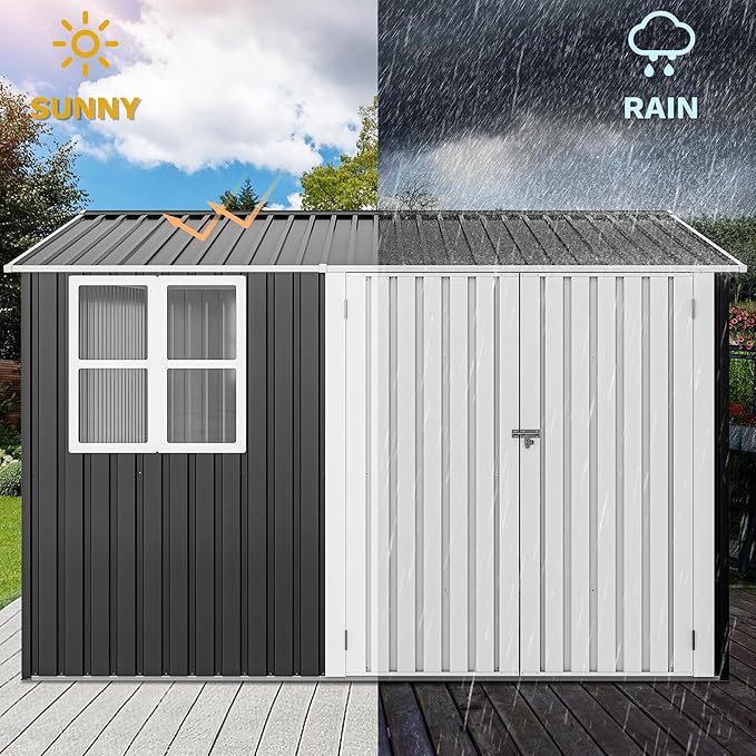 DWVO 10x10ft Large Tool Storage Shed - Image 4