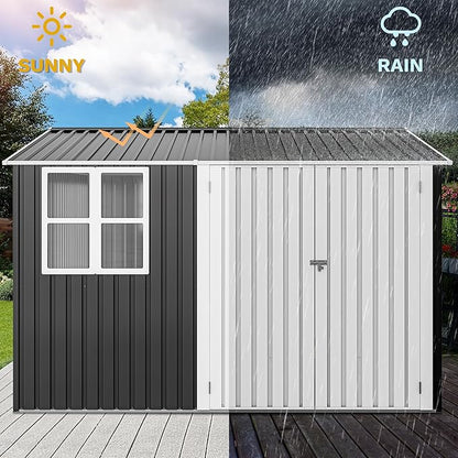 DWVO 10x10ft Large Tool Storage Shed - Image 4