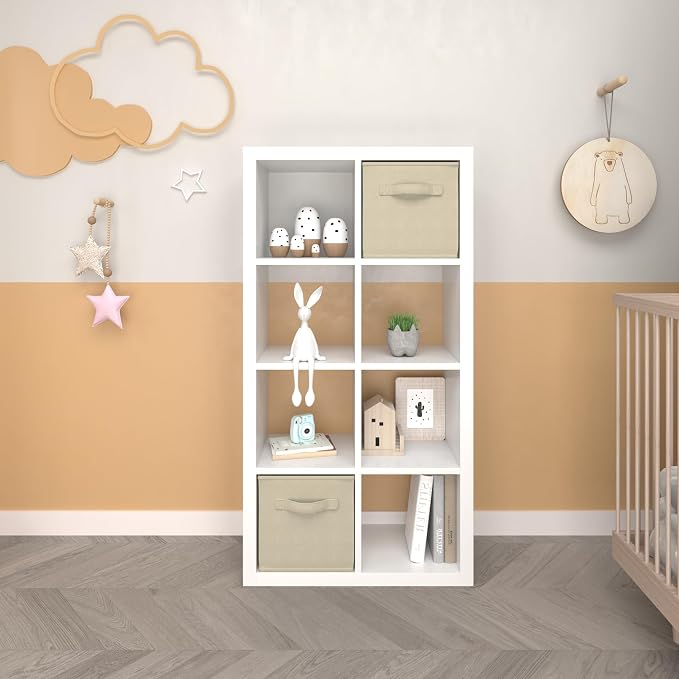 Bookshelf Cube Storage Organizer, 8-Cube Shelf Bookcase - Image 7