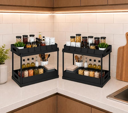 2 Pack Under Sink Organizer, Pull-Out Cabinet Storage Organizers by Unknown