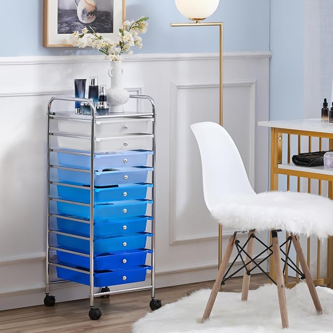 Yaheetech Rolling Cart Organizer Plastic Trolley - Image 2