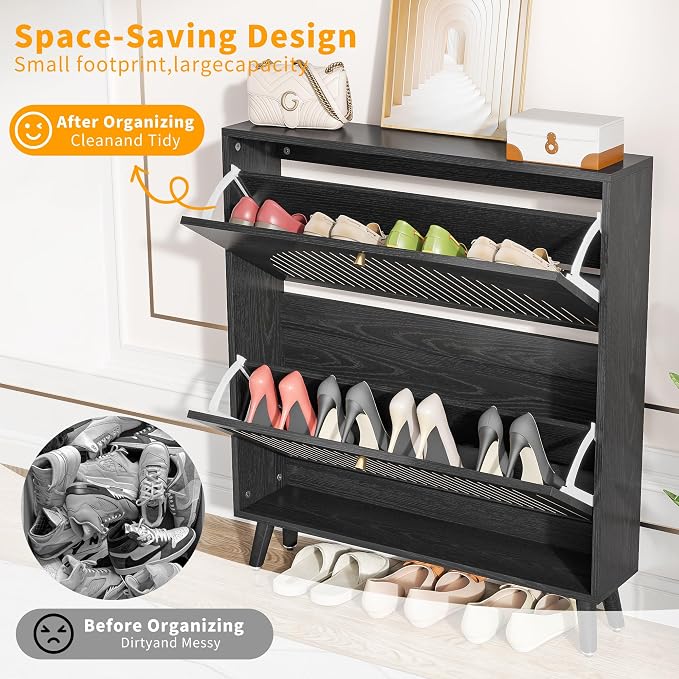 Fsbecl Shoe Storage Cabinet for Entryway - Image 9