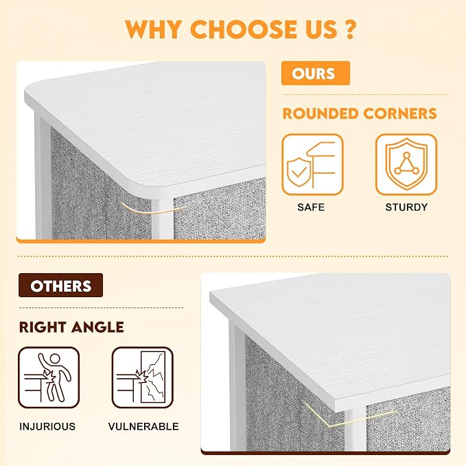 Curved Profile Dresser for Bedroom, Chest of Drawers, 9 Storage Drawers - Image 4