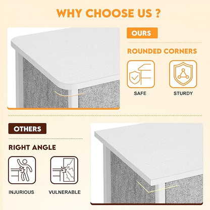 Curved Profile Dresser for Bedroom, Chest of Drawers, 5 Storage Drawers - Image 4