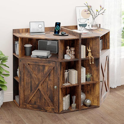 Vabches Corner Cabinet, Corner Storage Shelf - Image 6