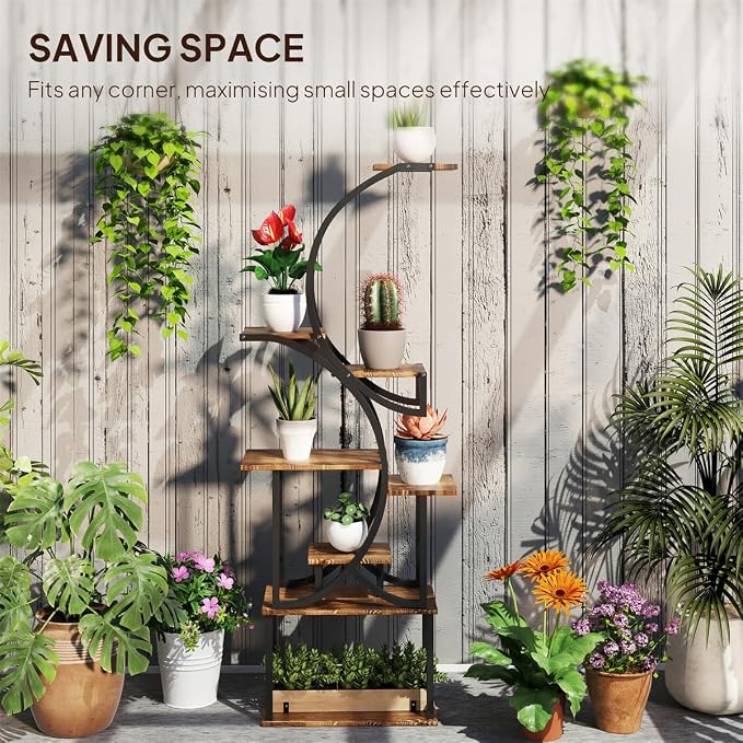 Plant Stand, Plant Stands for Indoor Plants Plant Shelf Outdoor Plant Stands - Image 6