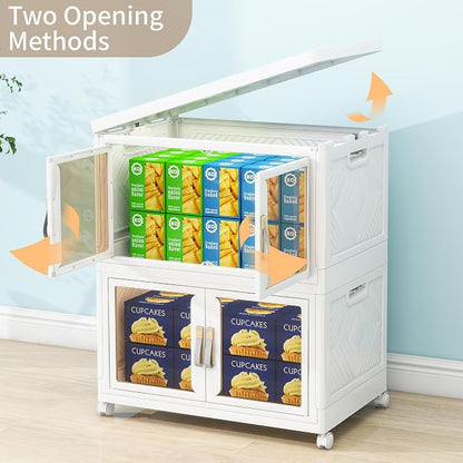 Large Clear Stackable Storage Bins - Image 4