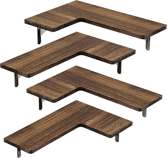 Amada HOMEFURNISHING Corner Floating Shelves, Shelves - Image 7