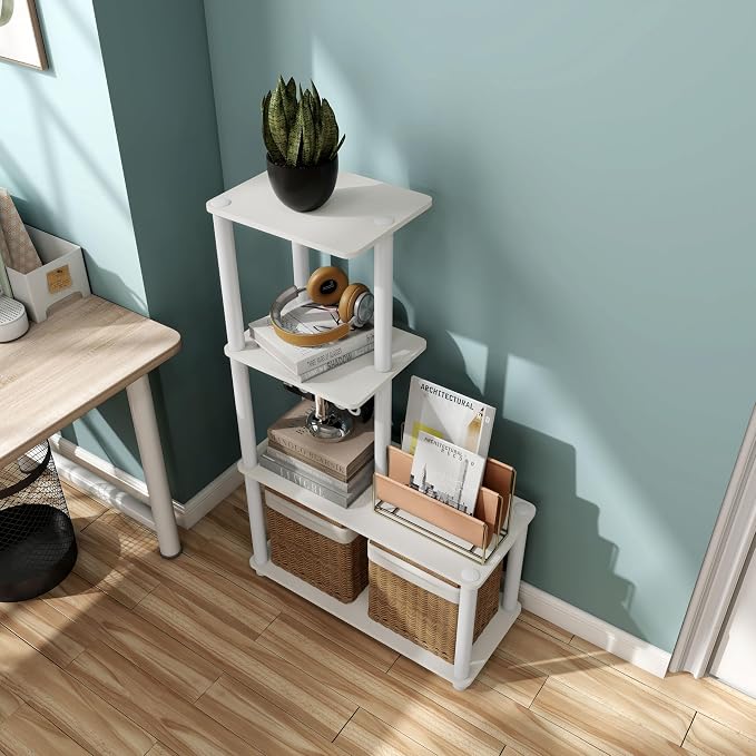 Homes: Inside + Out Apexa Modern 4-Cube Ladder Shelving Units, Collectibles - Image 14
