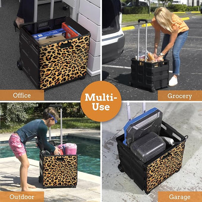 Ultra-Slim Rolling Collapsible Storage Pack-N-Roll Utility-carts, - Image 6